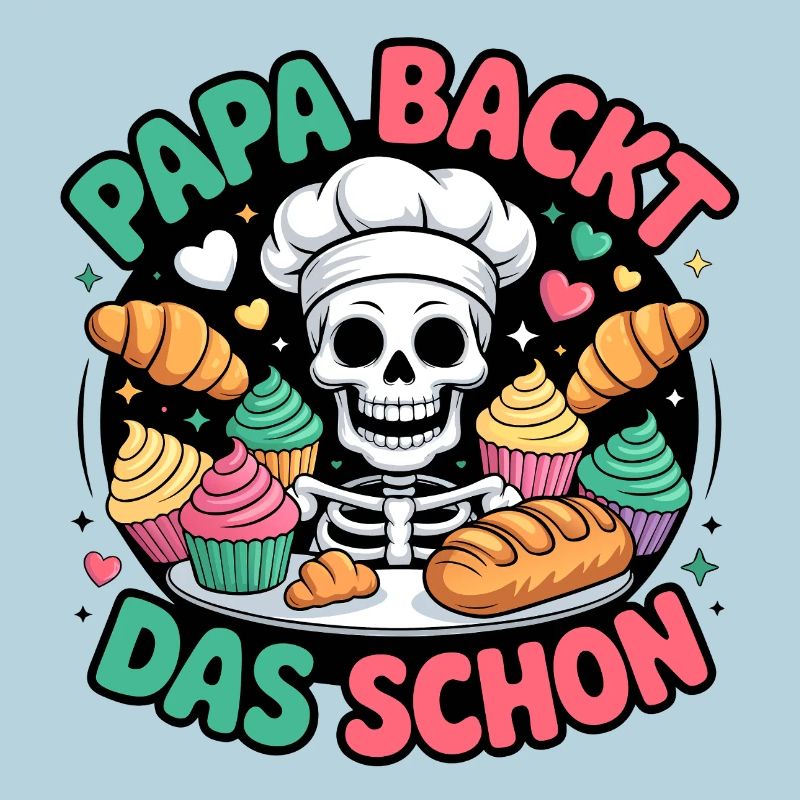 Dad bakes it nicely