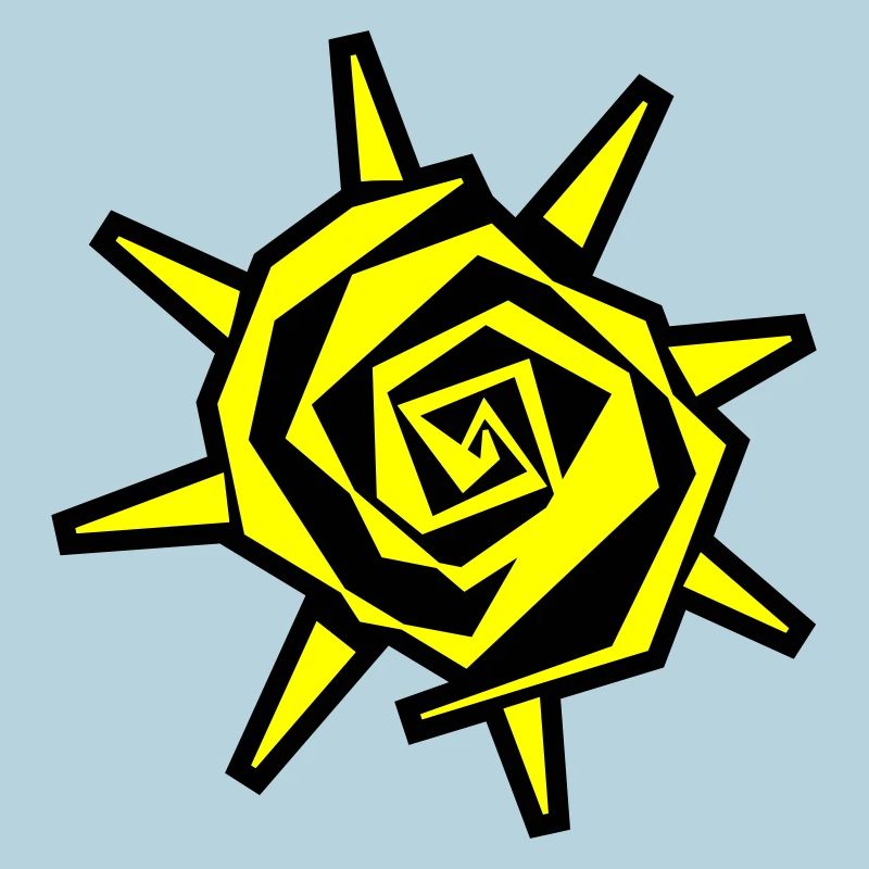 Sun Spiral Neon Yellow