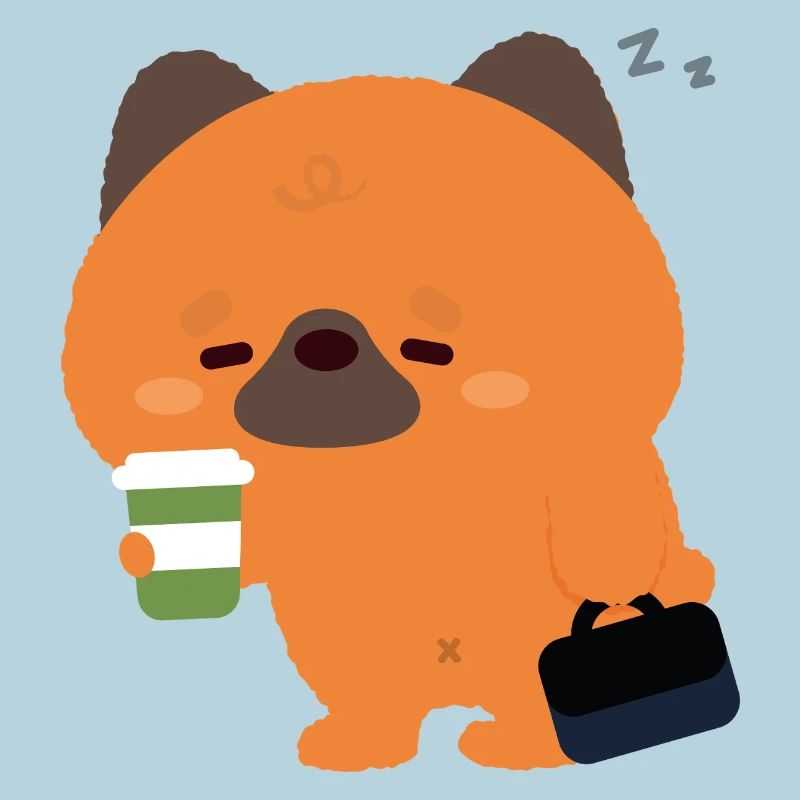 Sleepy German Shepherd Coffee