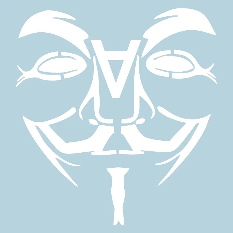 Visage de conception anonyme avec un