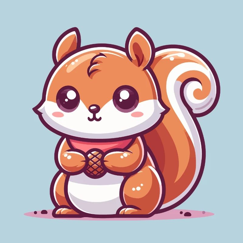 Squirrel with a seed