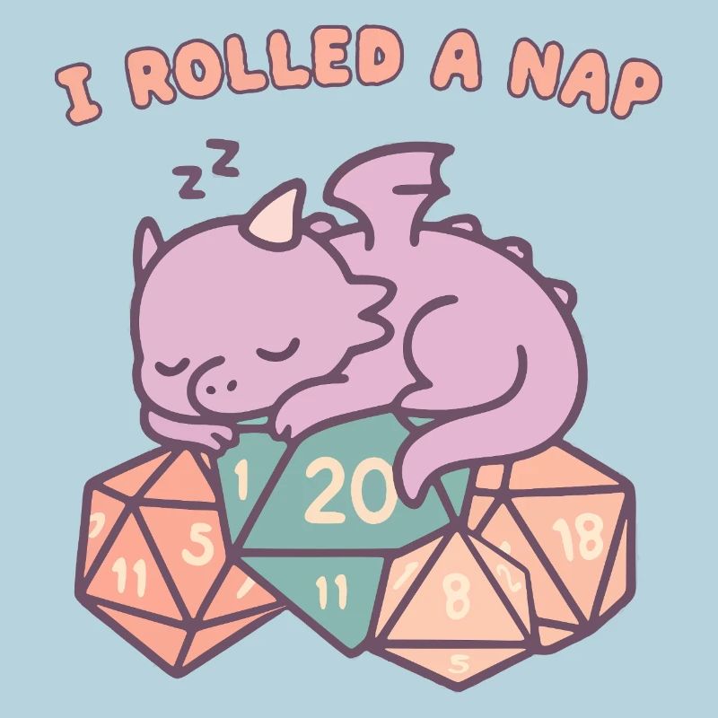 Nickerchen Rollender Drache