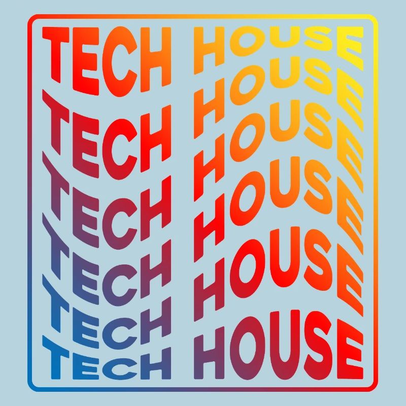 Tech House Neon Gradient Repeats
