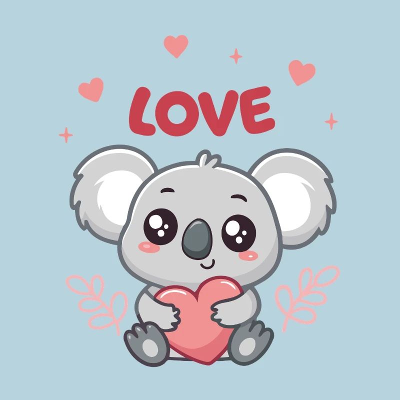 Koala Coeur Love Doux
