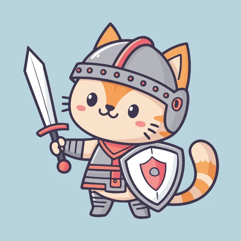 Chat Chevalier Miniature
