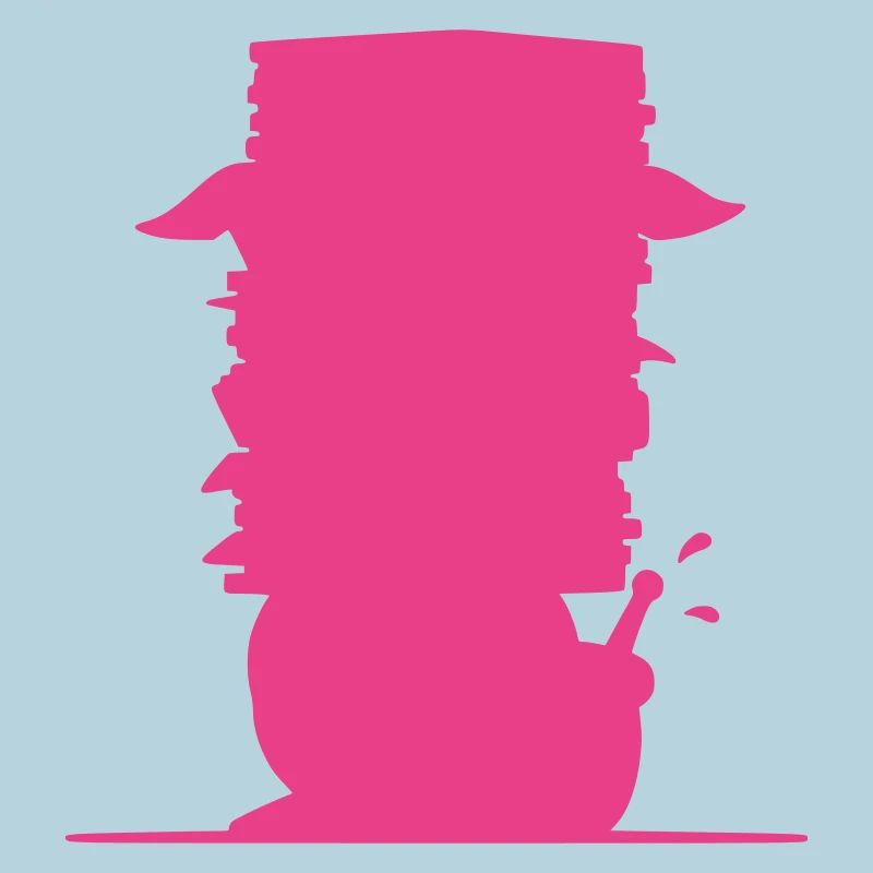 Snail File Stack Silhouette