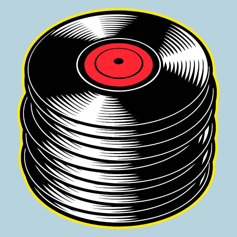 Stack d’albums vinyles