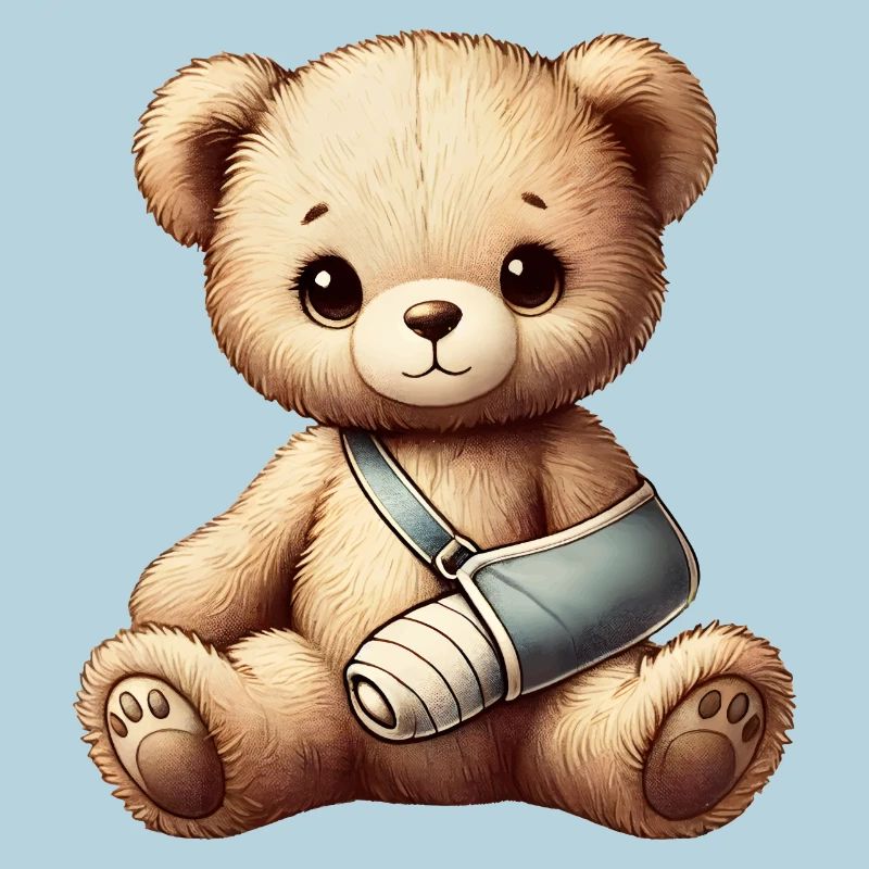 heartwarming teddy bear as a comforter