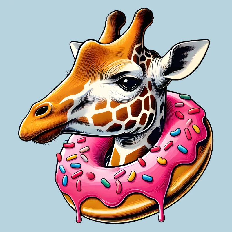 Funny Eye Candy - Girafe avec beignet