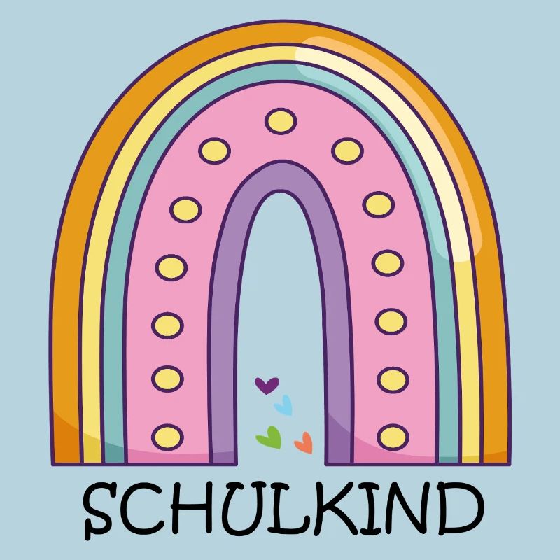 Schulkind Regenbogen