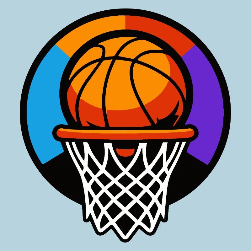 Graphique d’icône ballon de basket-ball