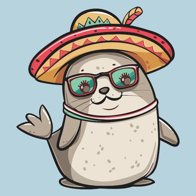 Sombrero drôle d’animal phoque