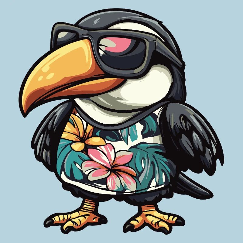 Tukan Vogel Comic Urlaub