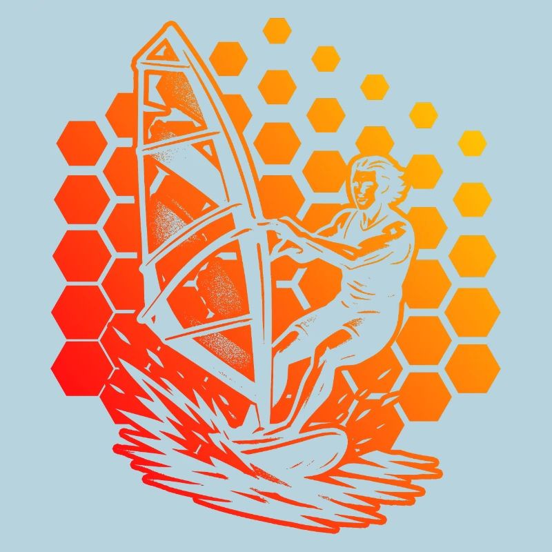 Modernes Windsurfing Artwork