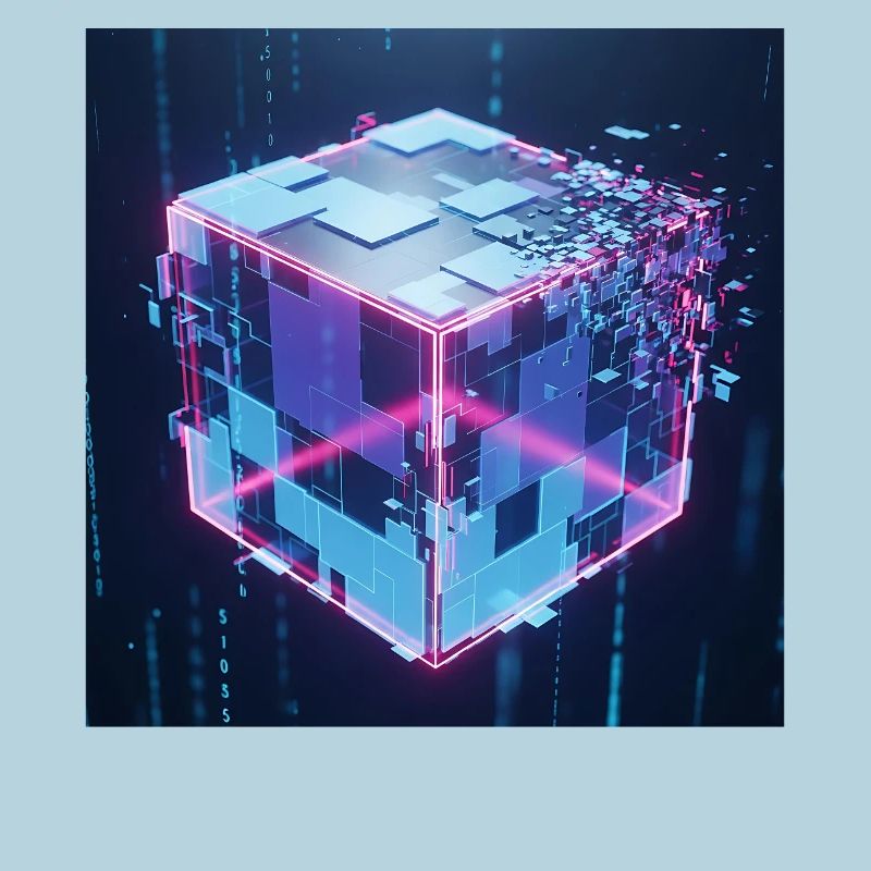 Digitaler Würfel Technologie Digital Cube Tech