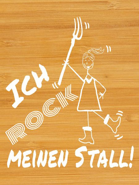 Frau Mistgabel Stall witzig