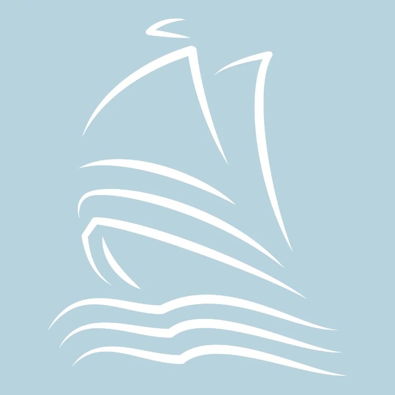 Minimalistisches Stretch-Segelschiff