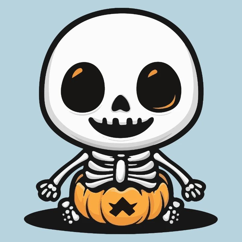 Squelette mignon Halloween