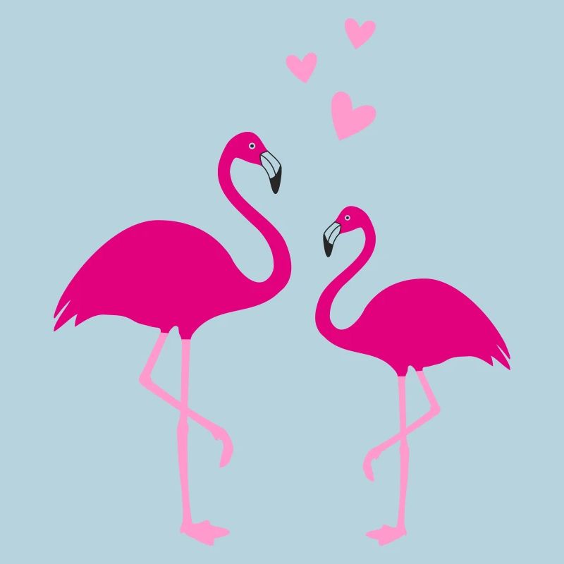 Flamingos Liebe Duo