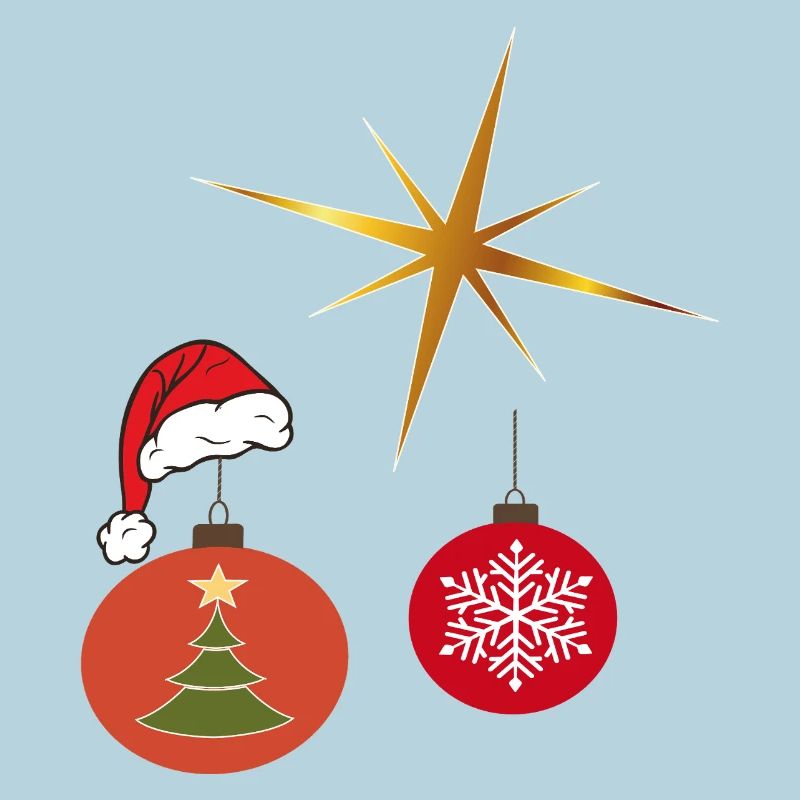 Weihnachtsstern und Weihnachtskugel