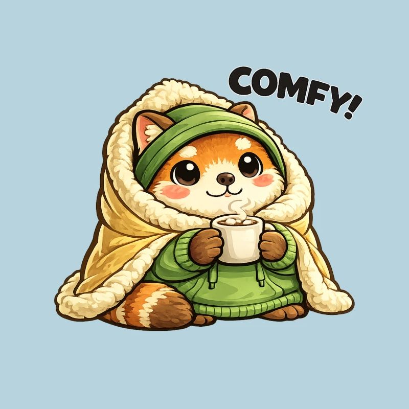 Cuddly panda in winter coat