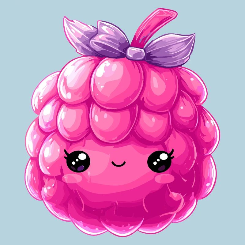 Kawaii Raspberry Cuddle Character