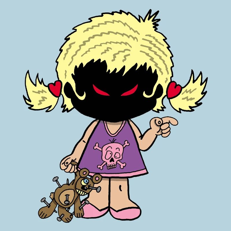 Dämonisches kleines Mädchen