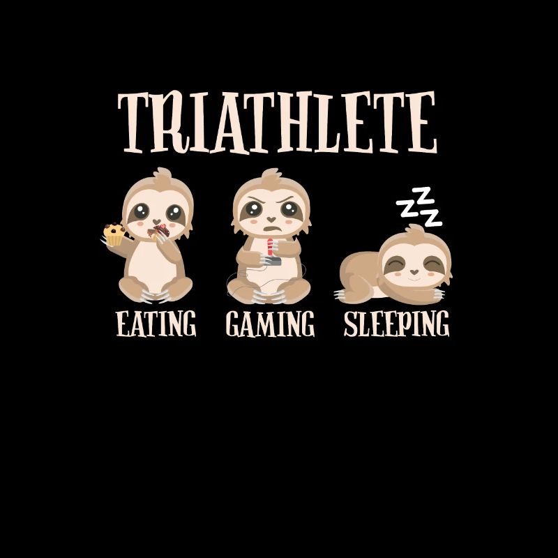 Gaming Sloth Eating Gaming Sleeping