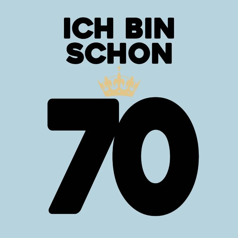70 Geburtstag - 70 Jahre mit Krone