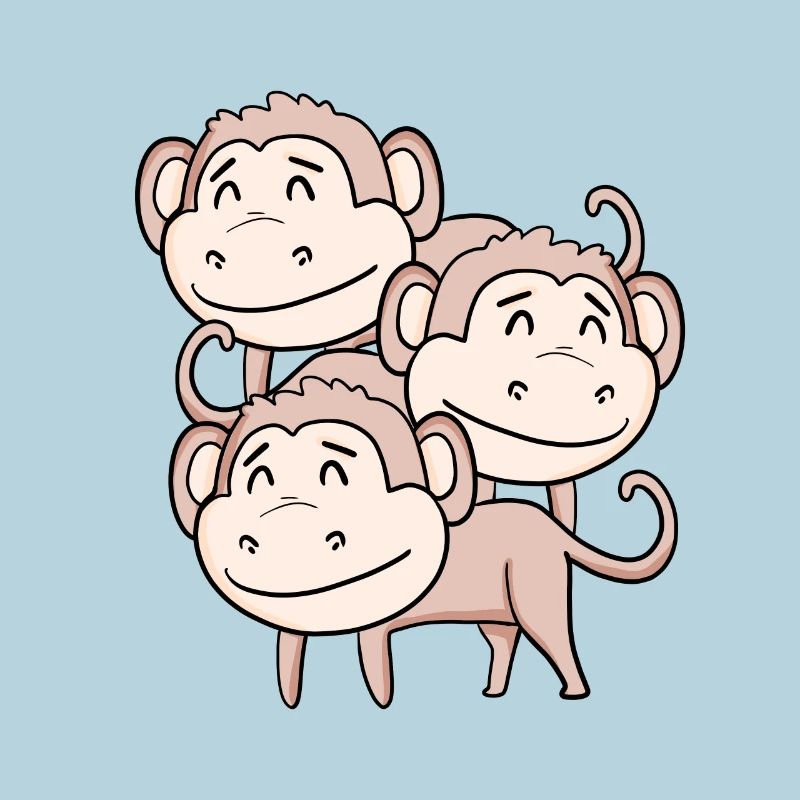 Singes mignons - Singe