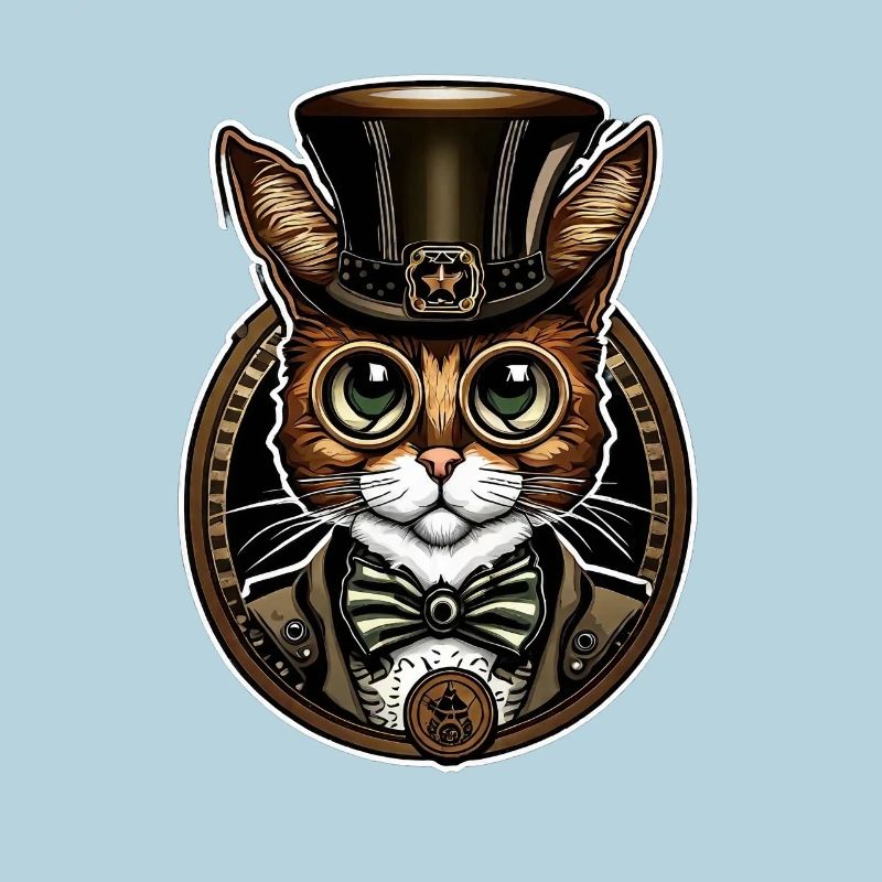 Steampunk Cat 02