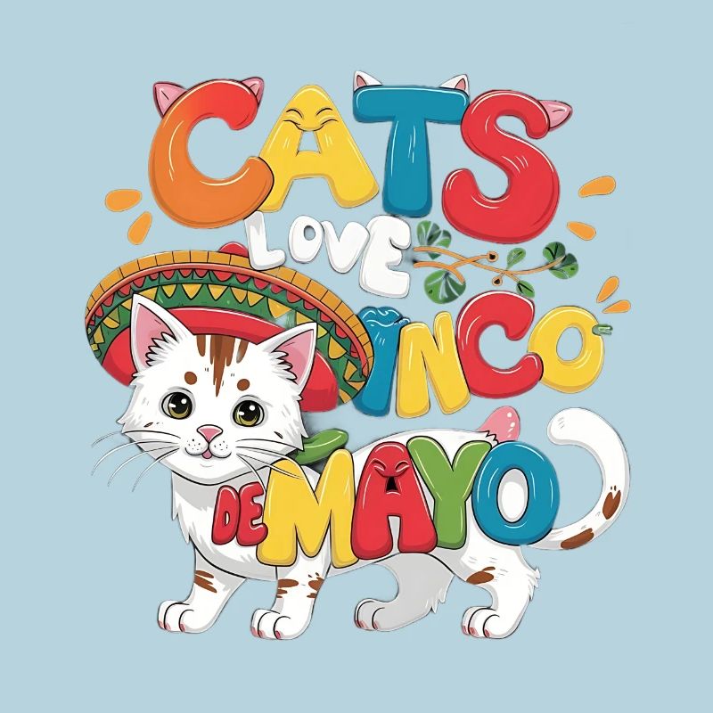 Fiesta Cat sur le thème du Cinco de Mayo