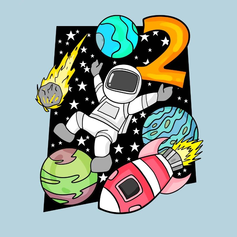 2 Birthday Boy Astronaut