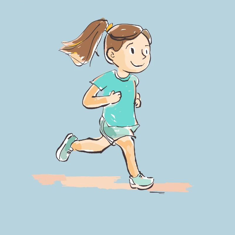 Look de bande dessinée de coureur