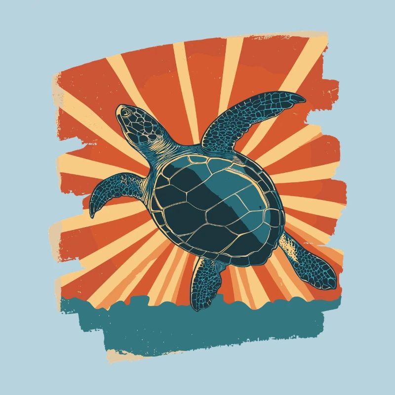 Sea Turtle Retro