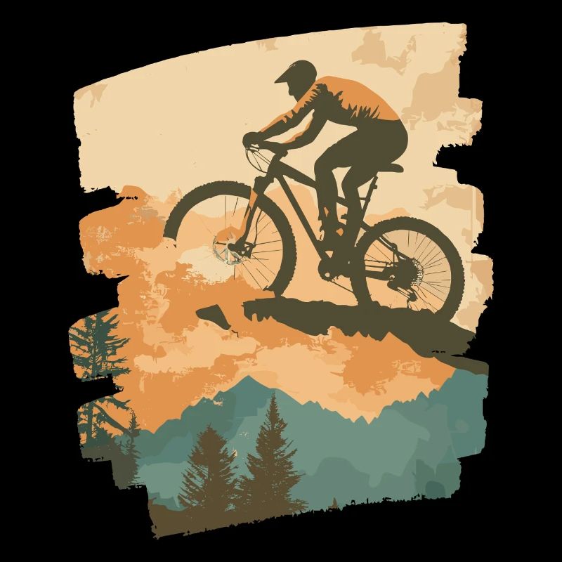 Mountain bikers MTB Mountains Cycling