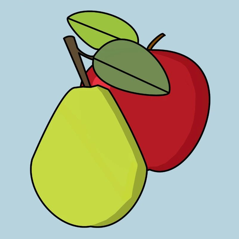 Obst Früchte Apfel Birne