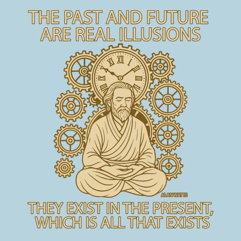 Alan Watts Present Time Quote Tee