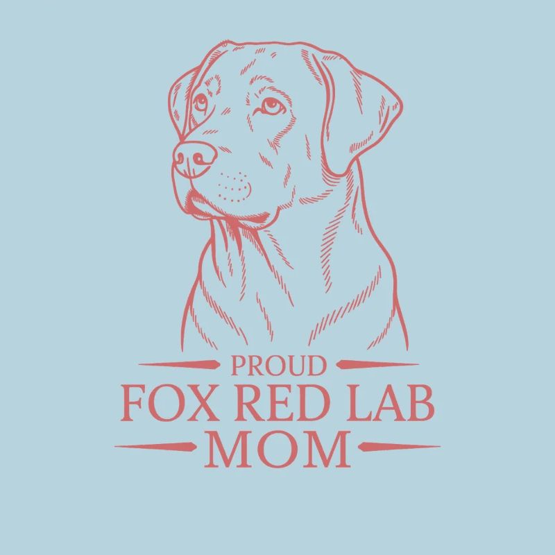 Proud Fox Red Lab Mom
