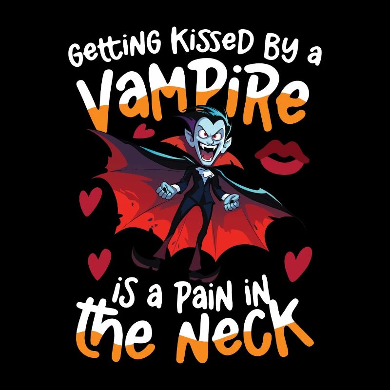 Halloween Vampire Saying Getting Kissed By A