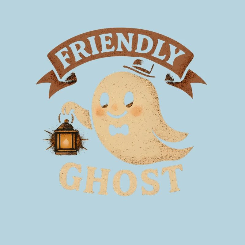 Friendly Ghosts Illustration