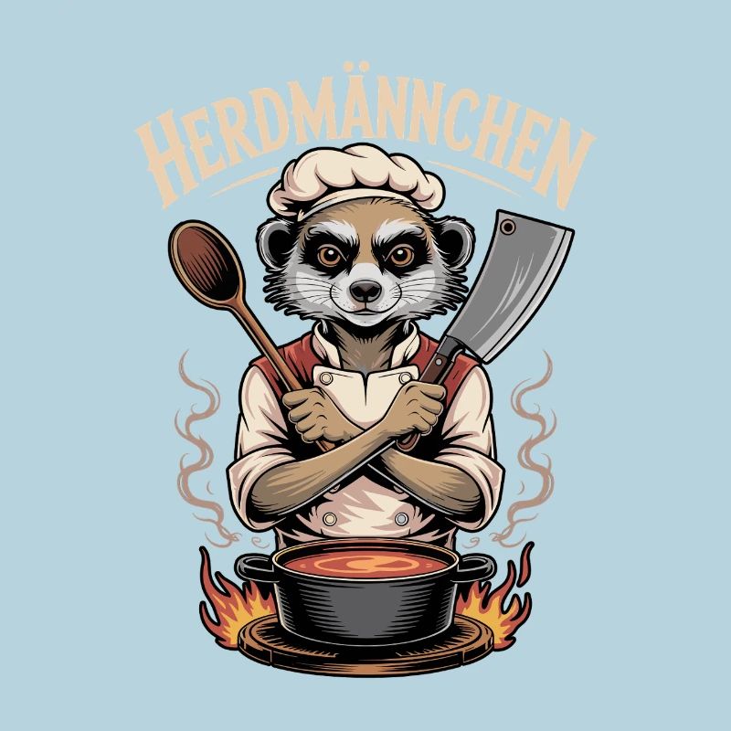 Herdmannchen Kochen Lustiger Koch Herdmannchen