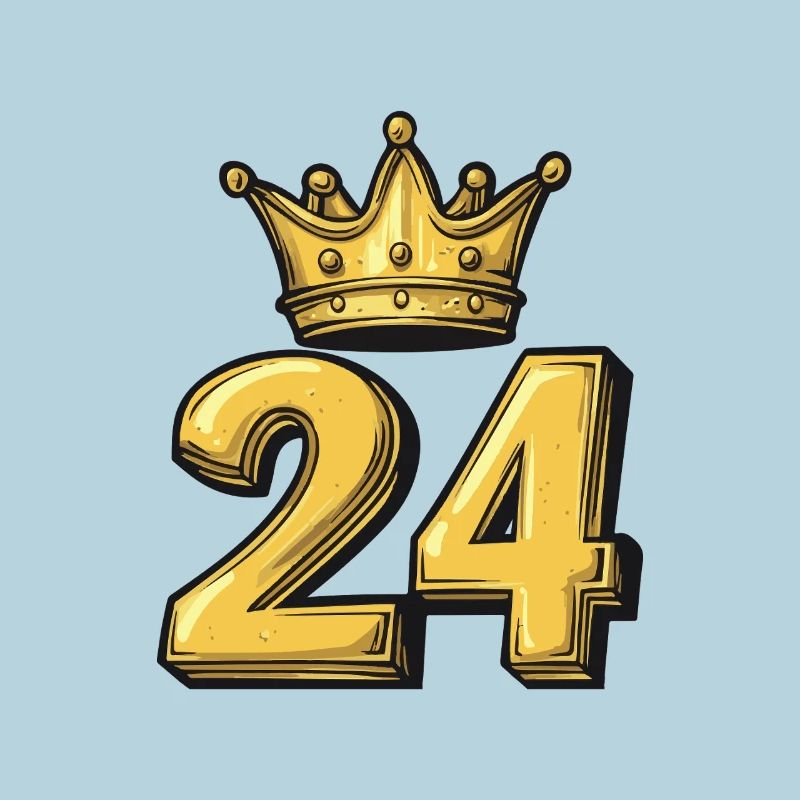 24 Zahl Krone