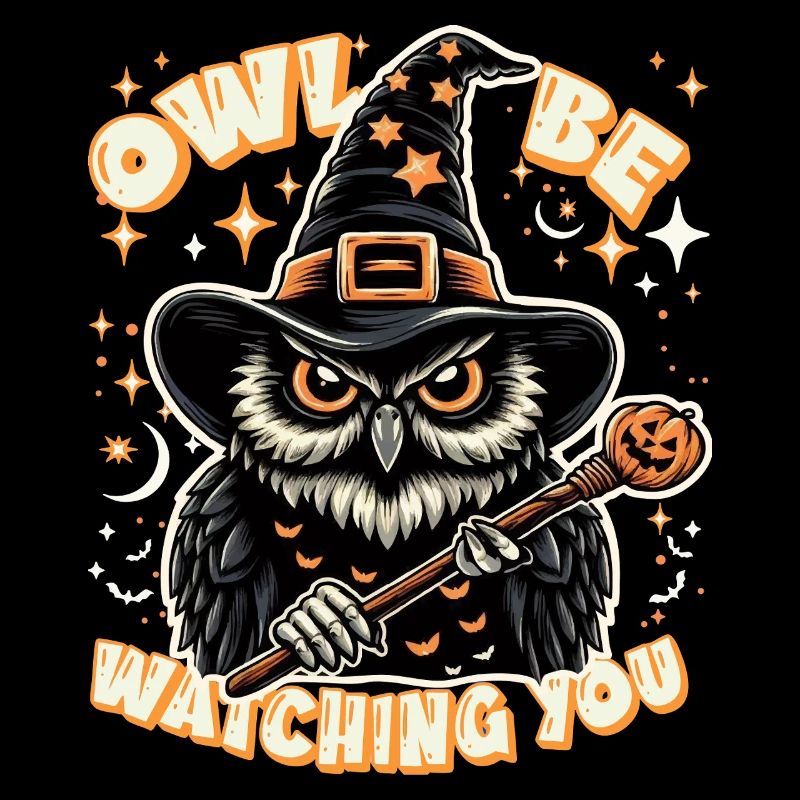 Magic Owl with Witch Hat – Magical Halloween Night
