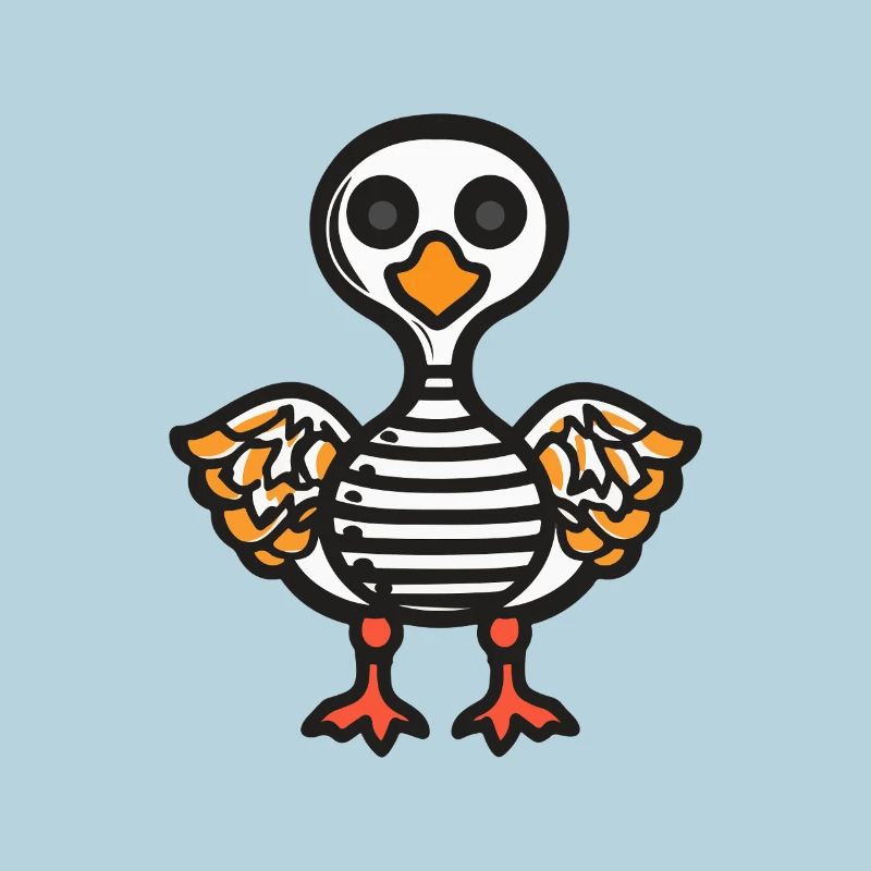 Goose Halloween Comic Funny