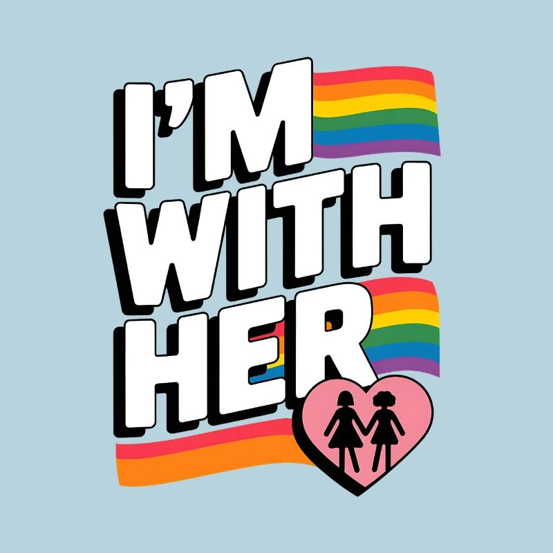 ICH BIN BEI IHR Pride Regenbogen