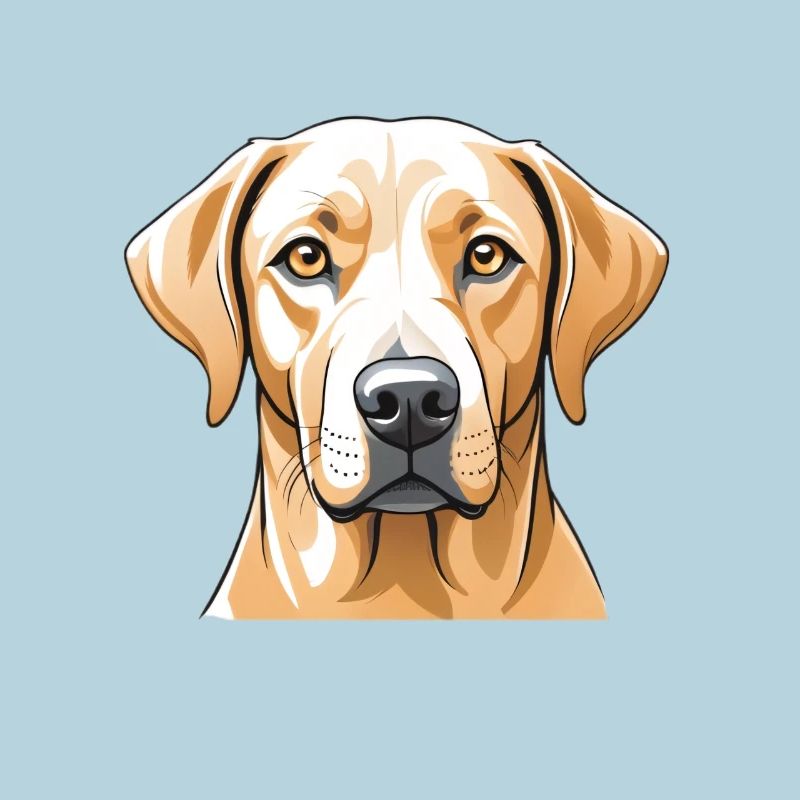 Labrador Kopfbild Illustration