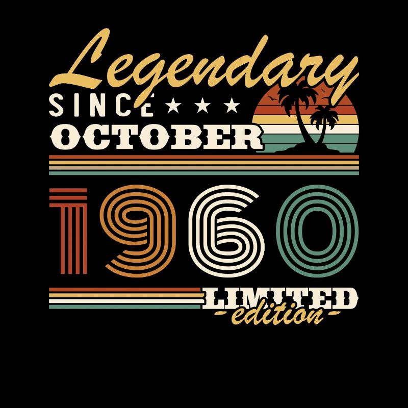 October 1960 Vinatge Retro Birthday Gift