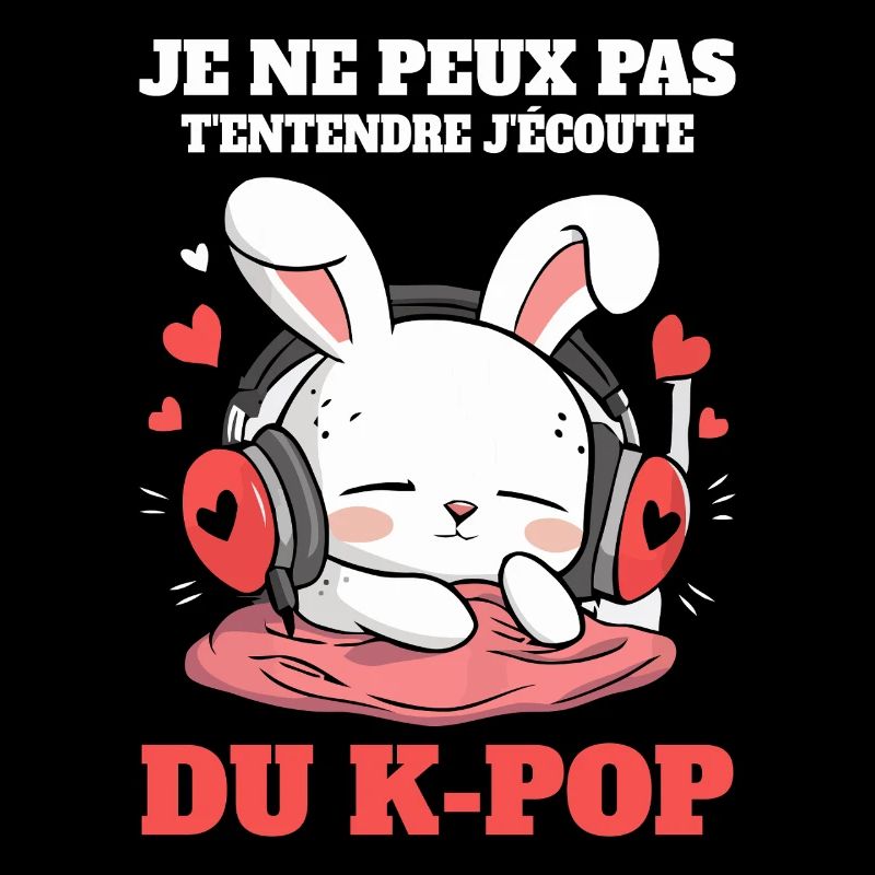 Bunny DJ K-Pop Lovers Humor Gift Passionate