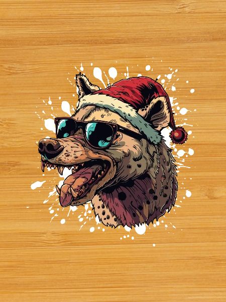 Hyena Christmas Funny